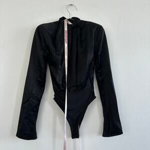 Neneh Long Sleeve Satin Bodysuit